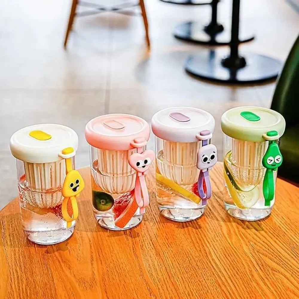 Fruit infuser glass tumbler