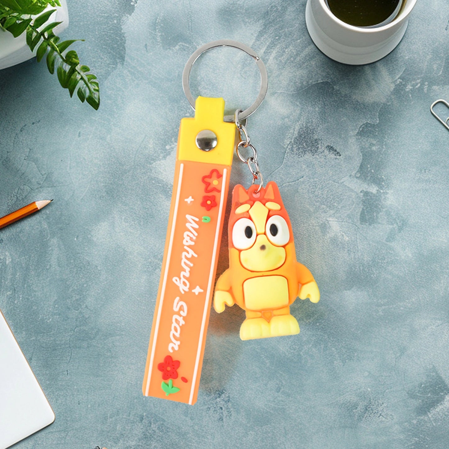Adorable Cartoon Character Keychain