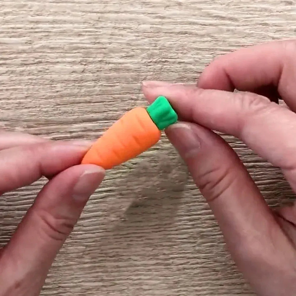 Fun 3d character erasers - office