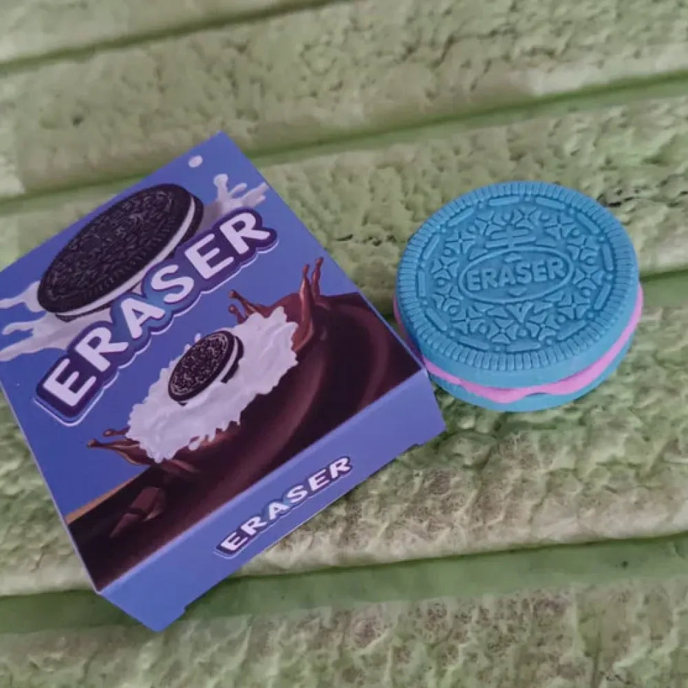 Fun biscuit-shaped eraser - office