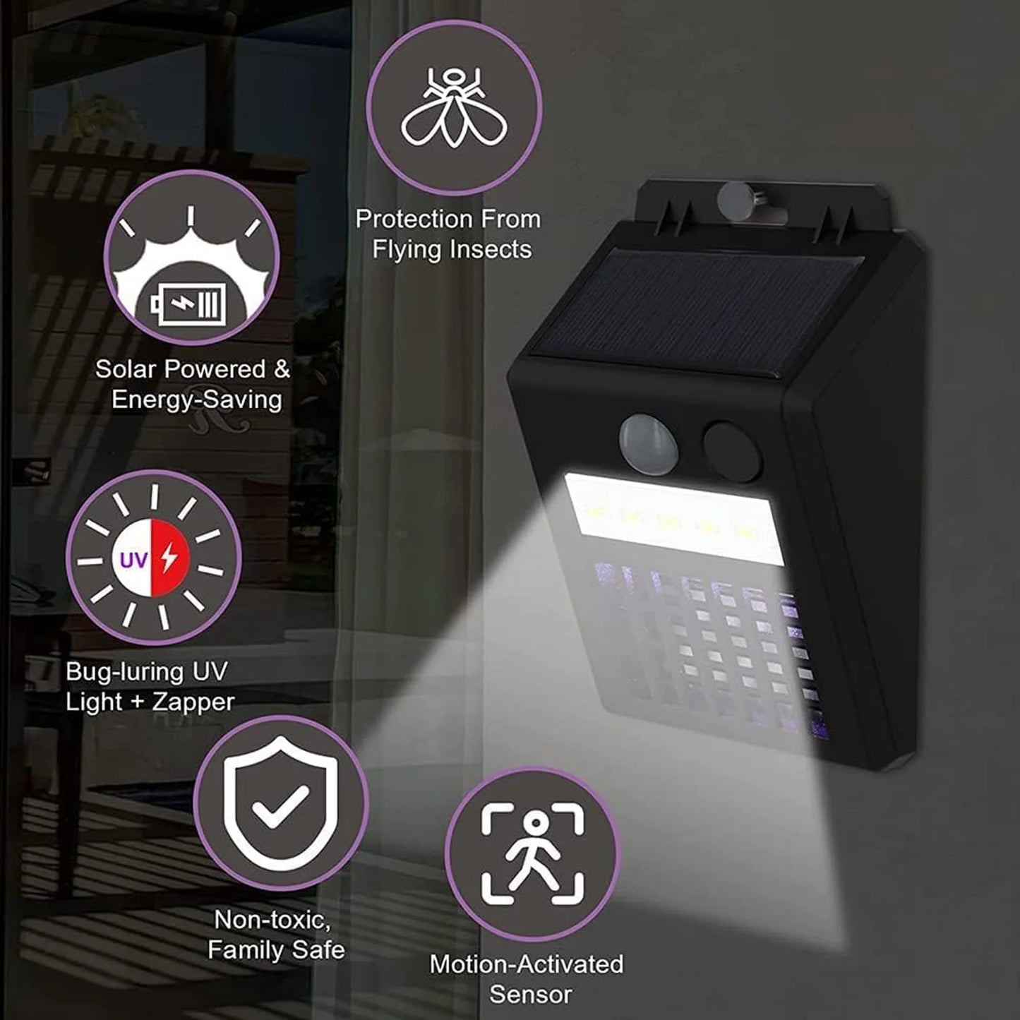 Solar Bug Zapper Light - Home Improvement