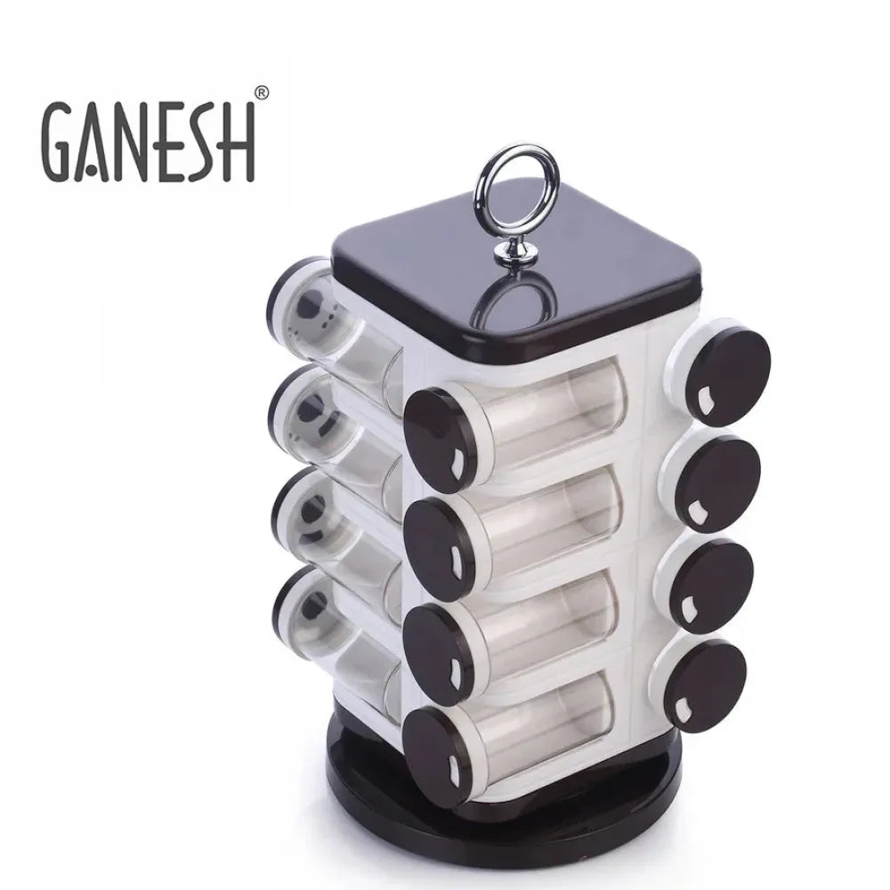Ganesh 16-jar spice rack - home & kitchen