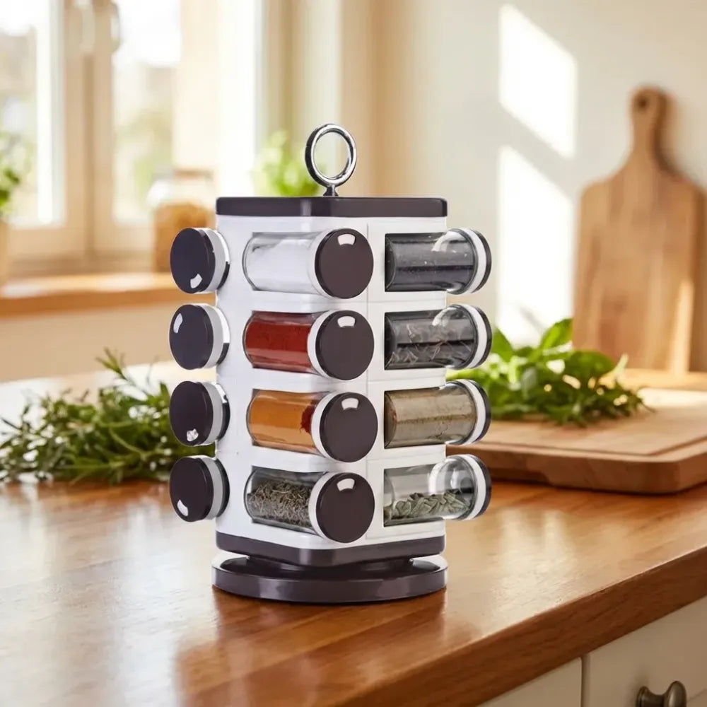 Ganesh 16-jar spice rack - home & kitchen