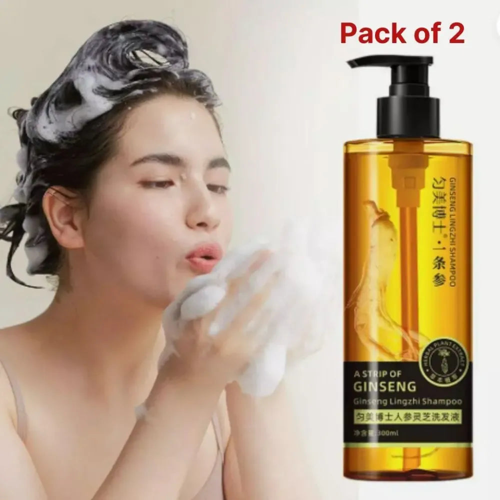 Ginseng anti-hair loss shampoo 300ml (pack of 2)