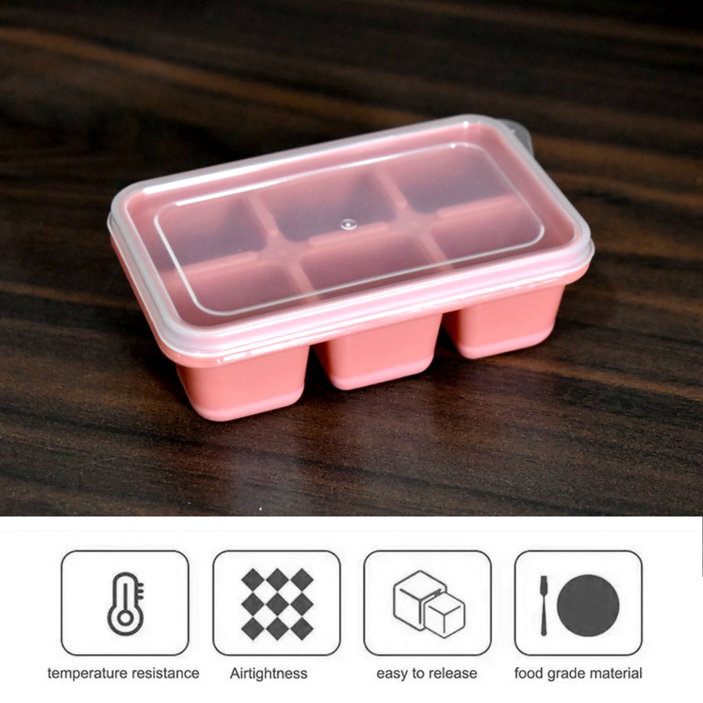 6-Cavity Silicone Ice Tray