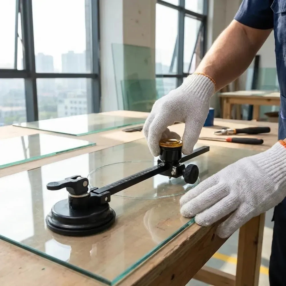 Glass compass gauge cutter