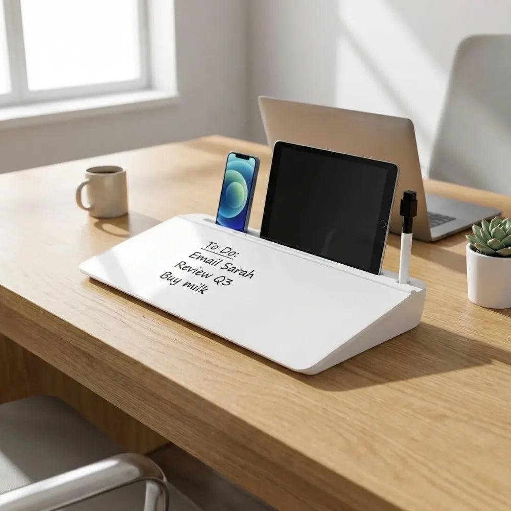 Glass desk organizer board - potential heroes