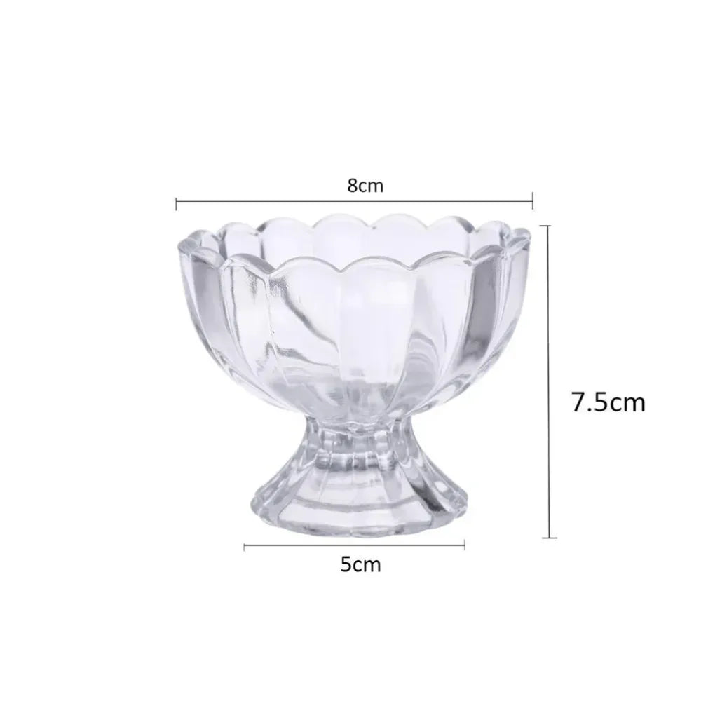 Glass dessert bowl set – 6 pcs - home & kitchen