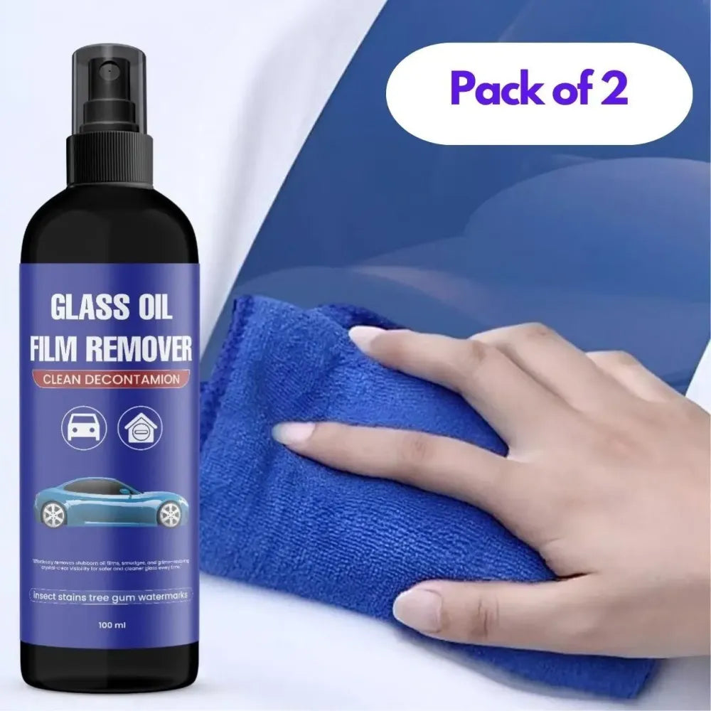 Glass oil film remover – pack of 2