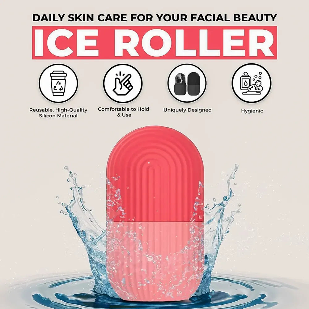 Glow & depuff face massage ice roller - health care
