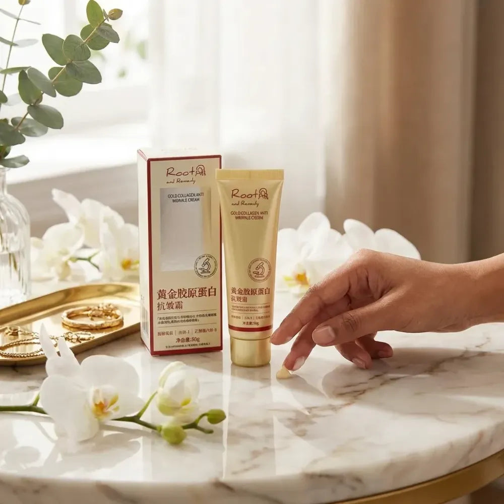 Gold collagen face cream