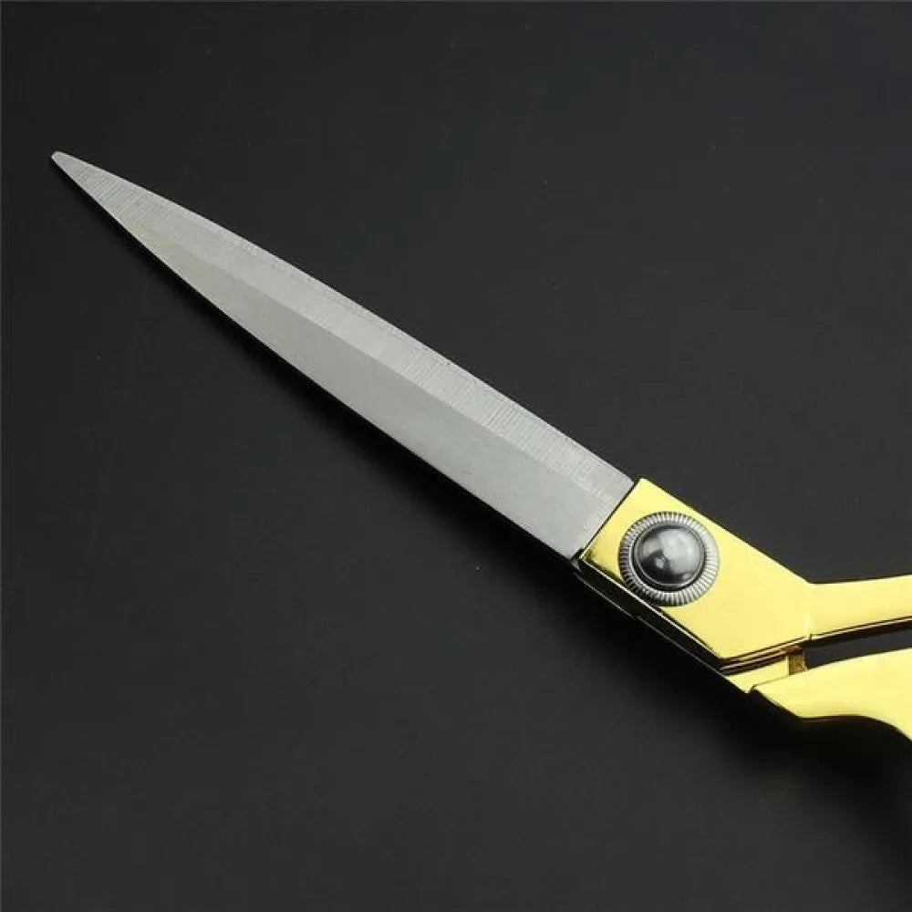 Gold plated professional cloth cutting scissor - home improvement