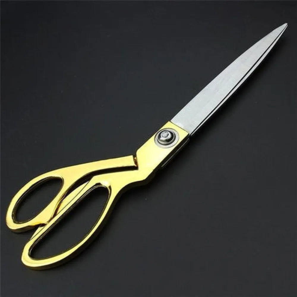 Gold plated professional cloth cutting scissor - home improvement