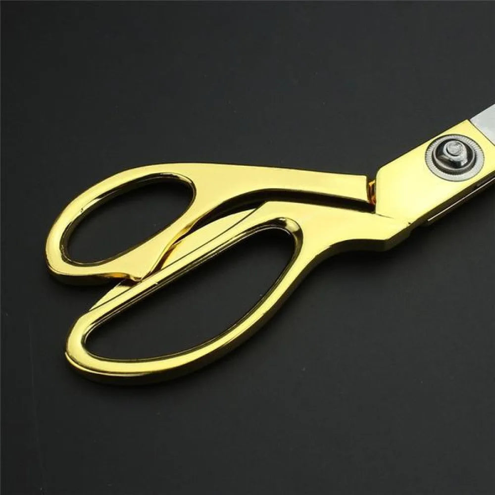 Gold plated professional cloth cutting scissor - home improvement