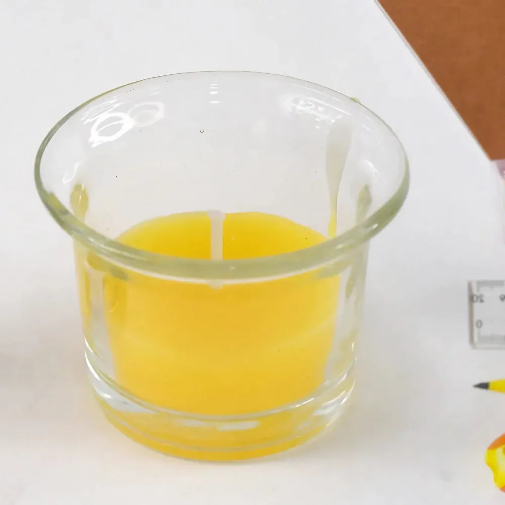 Golden flower tealight holder - home decor