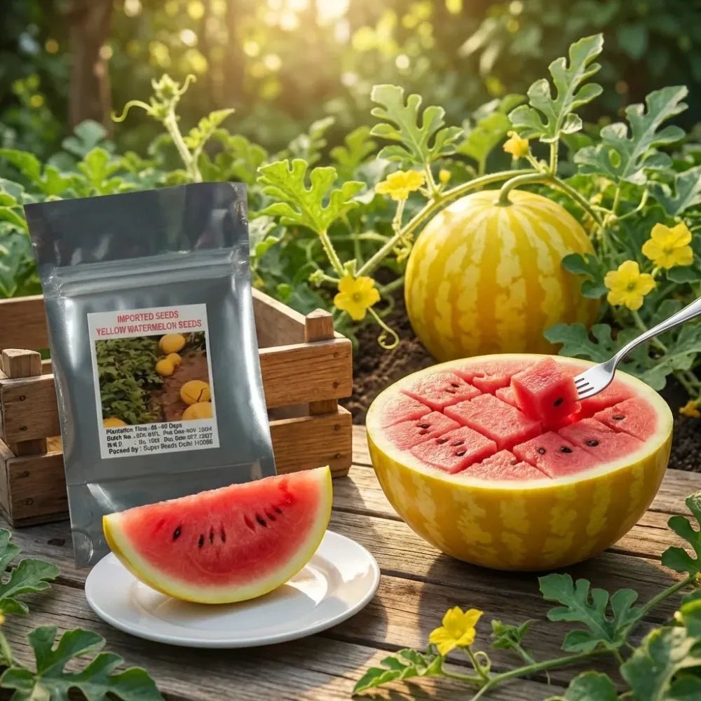 Golden red watermelon seeds - gardening
