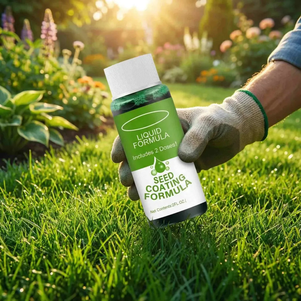 Green lawn seed booster - gardening