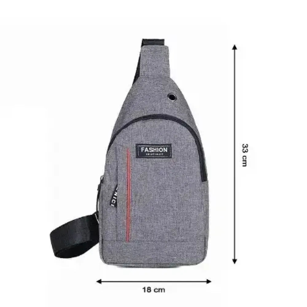 Grey waterproof anti-theft crossbody fanny waist bag pack - fashion