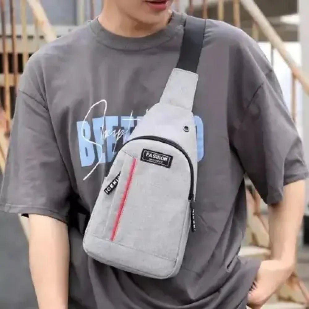Grey waterproof anti-theft crossbody fanny waist bag pack - fashion