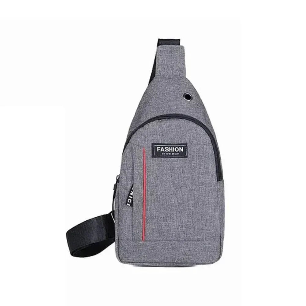 Grey waterproof anti-theft crossbody fanny waist bag pack - fashion
