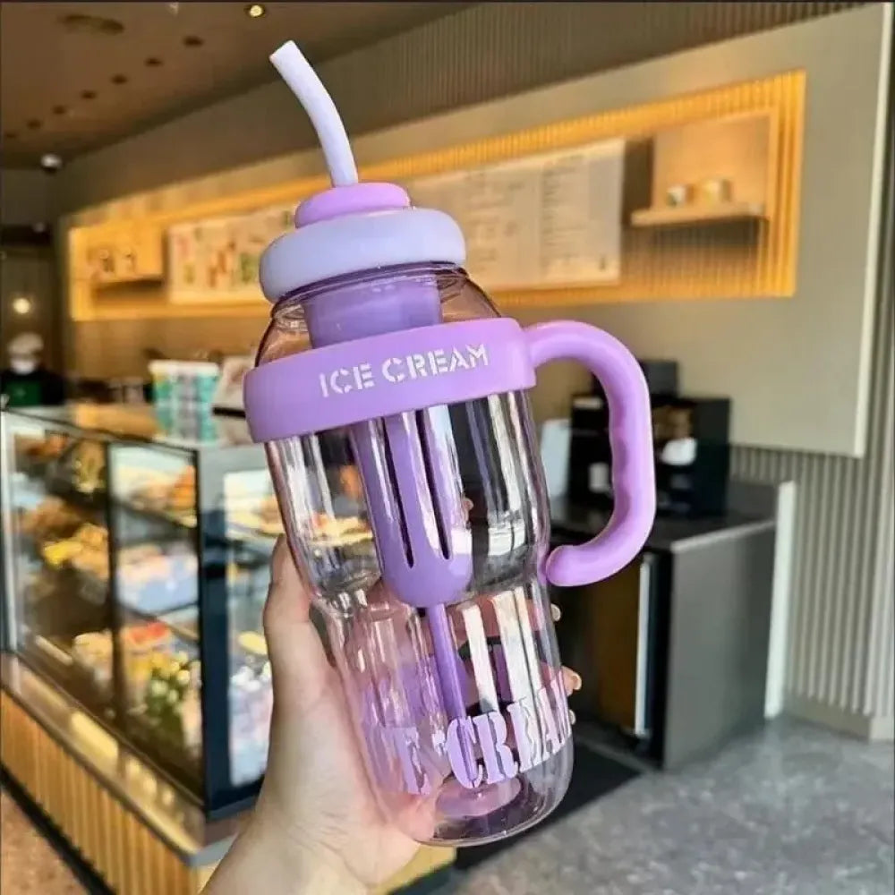 Handle & straw water bottle - potential heroes