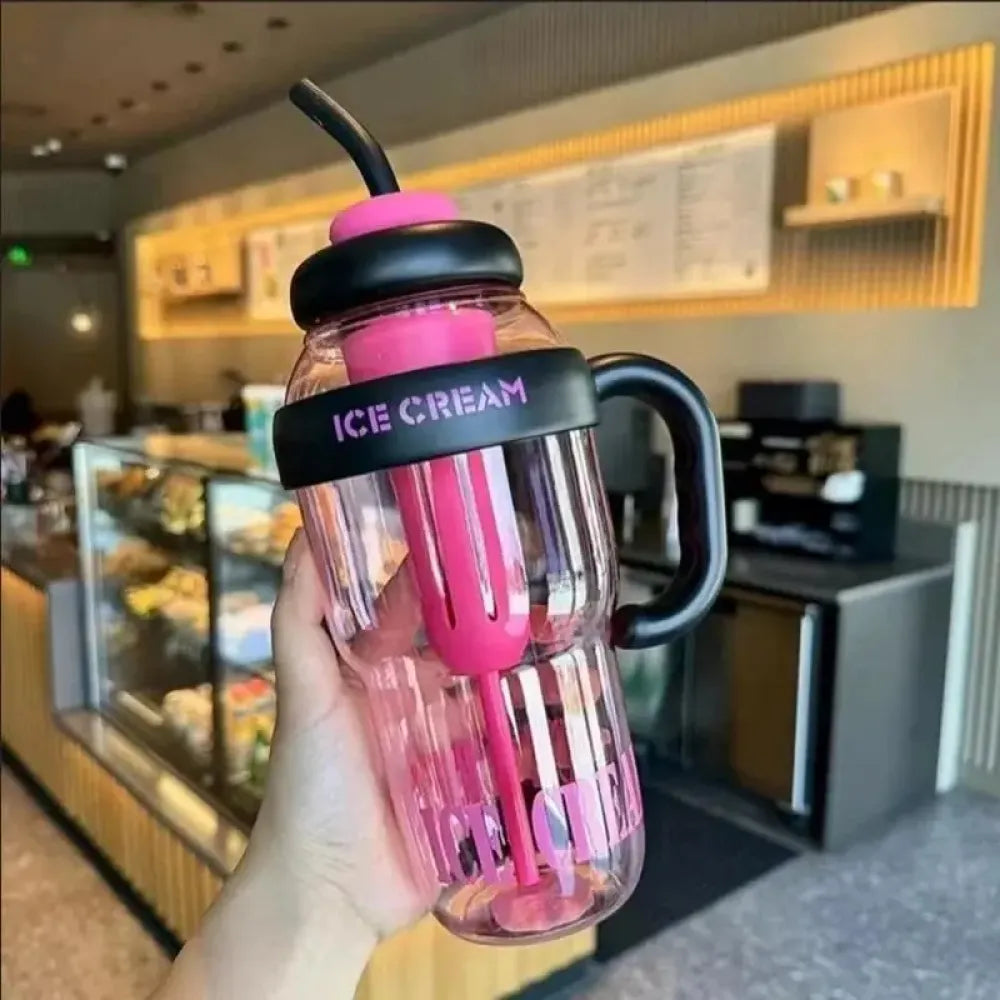 Handle & straw water bottle - potential heroes