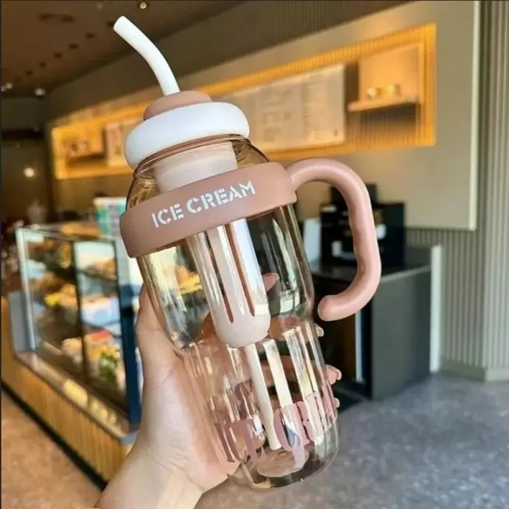 Handle & straw water bottle - potential heroes