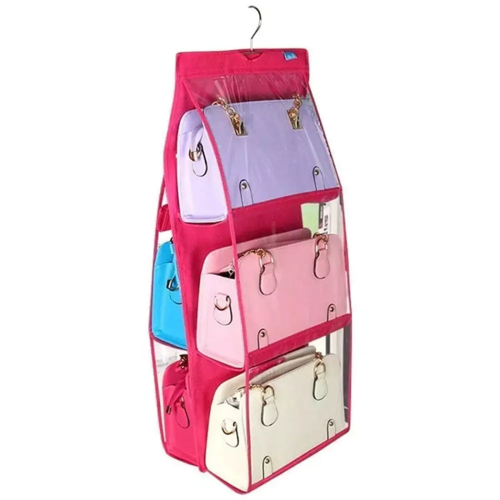 Hanging bag organizer (6-pocket) - home essentials