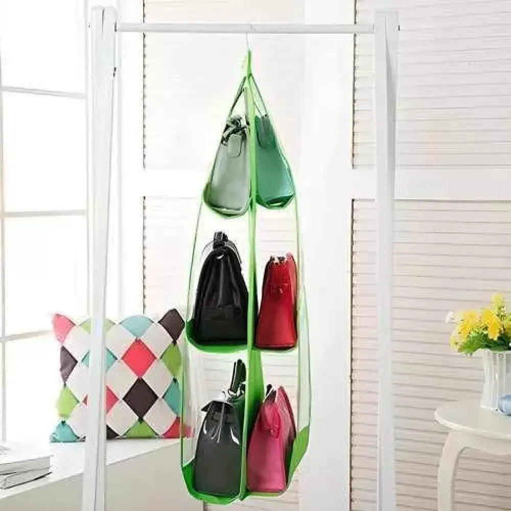 Hanging bag organizer (6-pocket) - home essentials