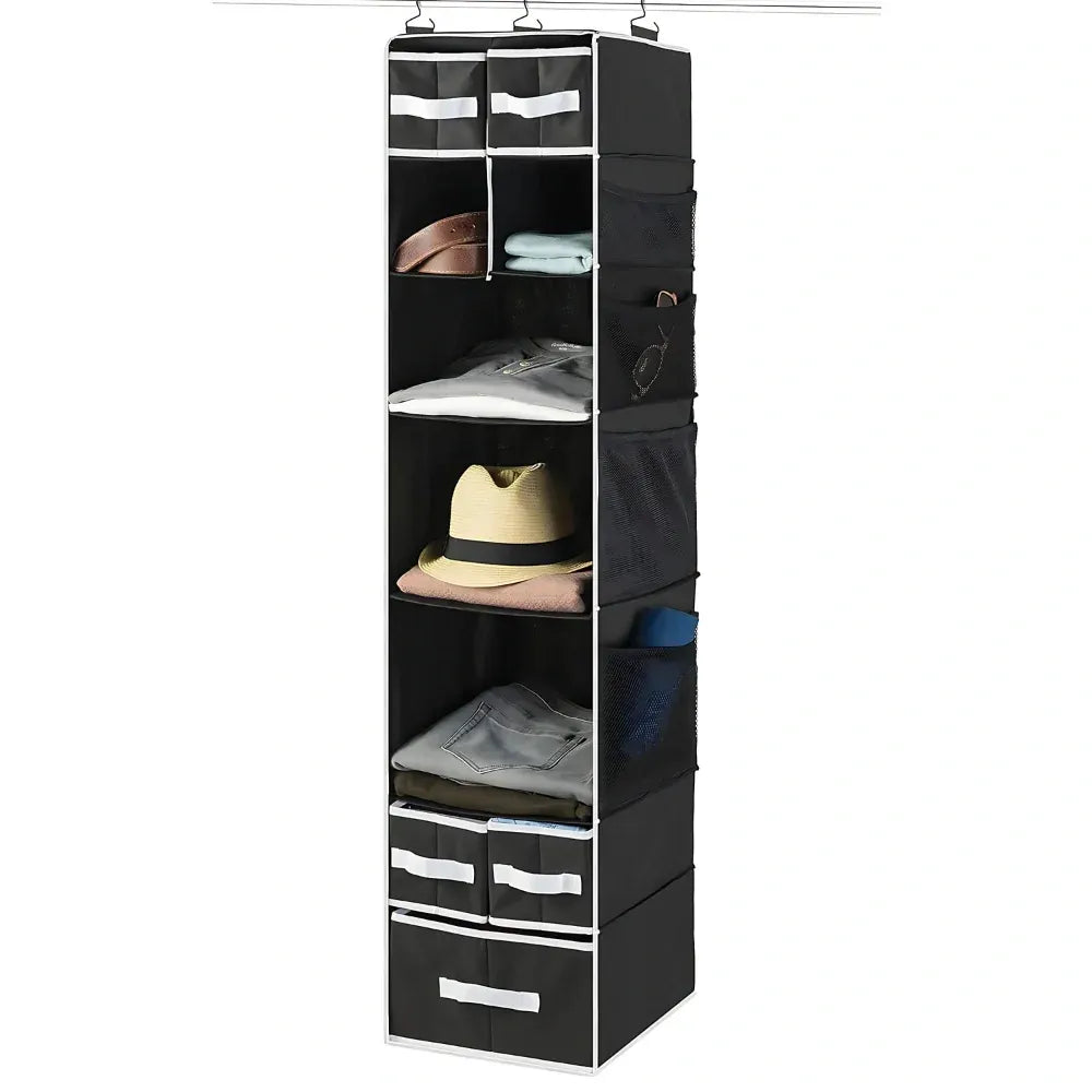Hanging closet organizer with drawers - home improvement