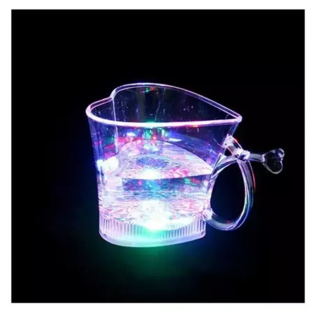 Heart-shaped led glass cup - home & kitchen