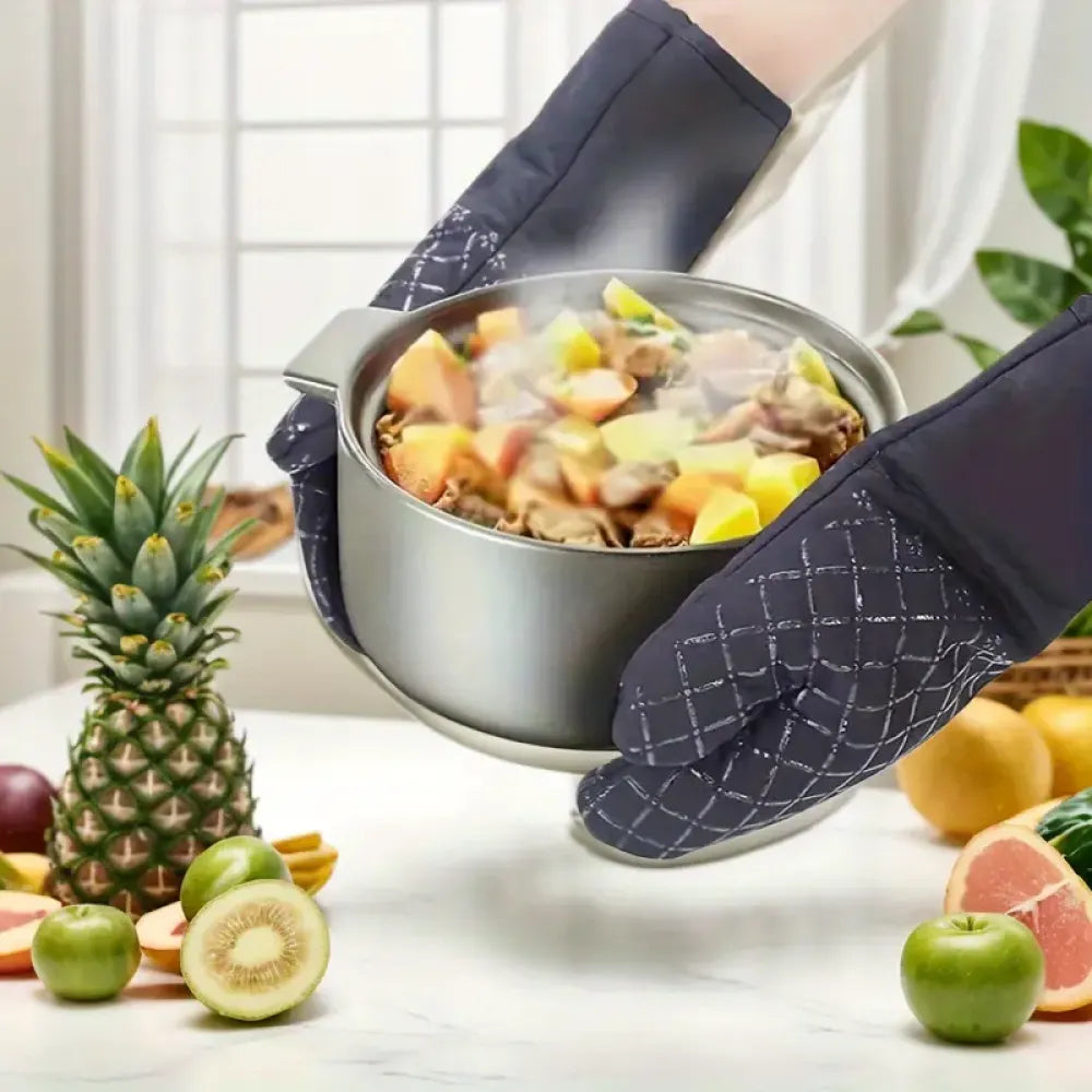 Heat-resistant non-slip oven mitt - home & kitchen