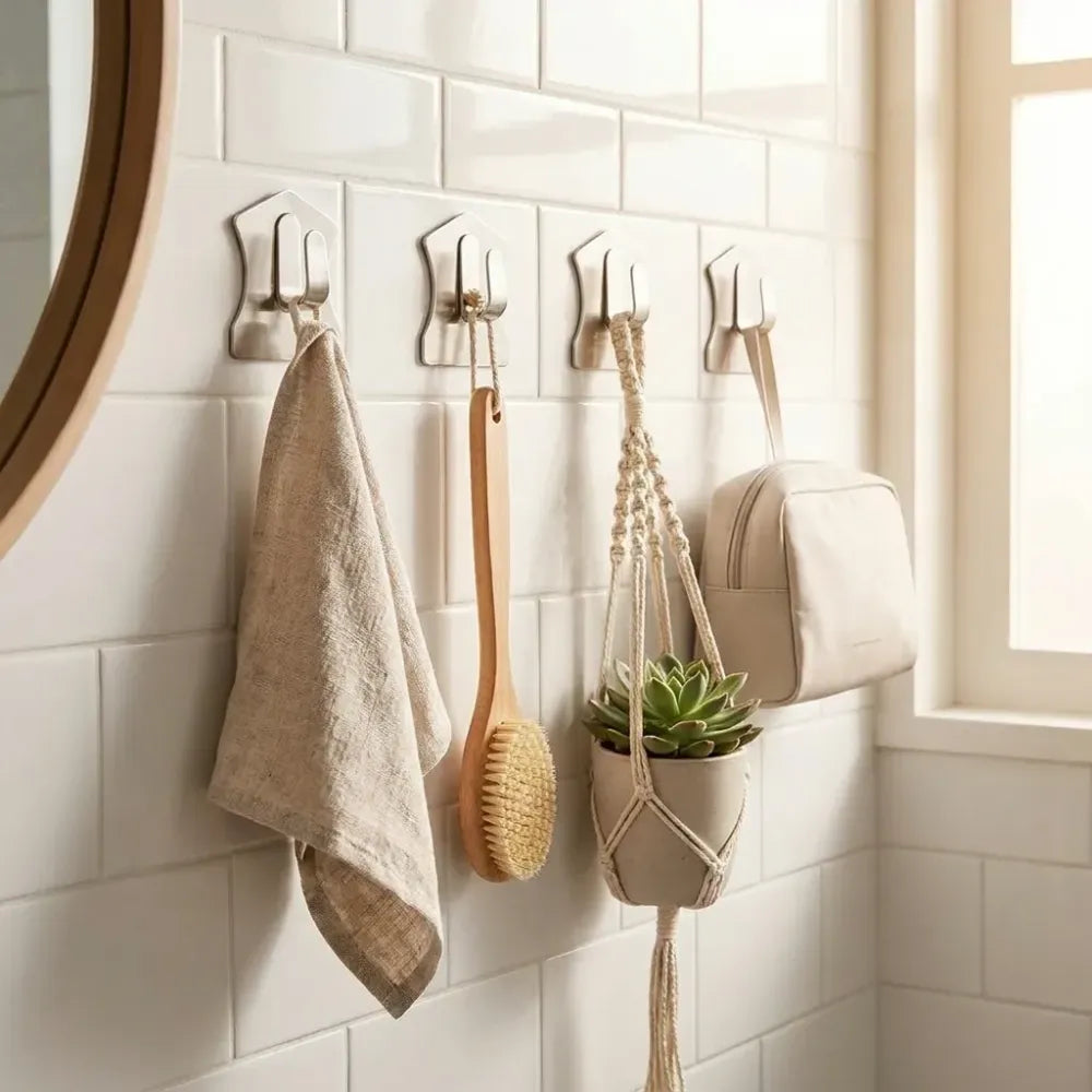 Heavy duty adhesive hooks - home improvement