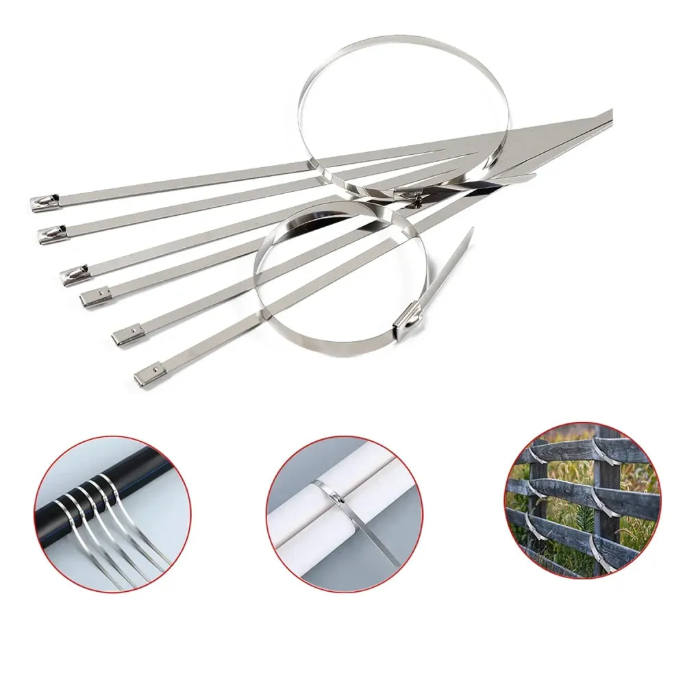 Heavy-duty stainless steel zip ties - home improvement