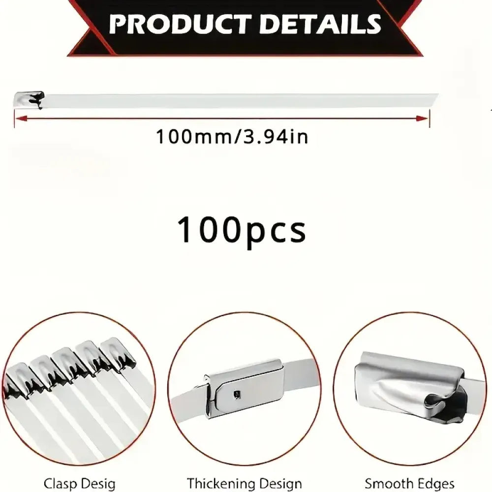 Heavy-duty stainless steel zip ties - home improvement