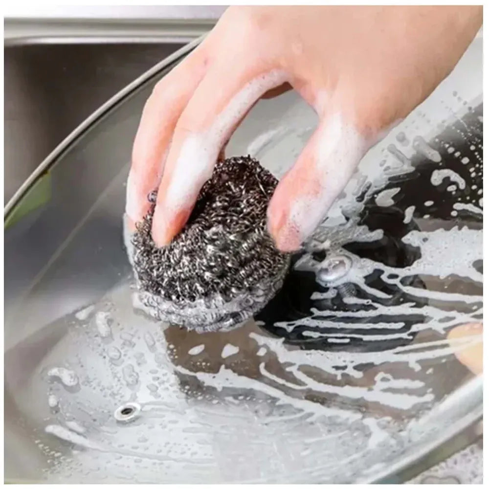 Heavy-duty steel scrubber - kitchen tool