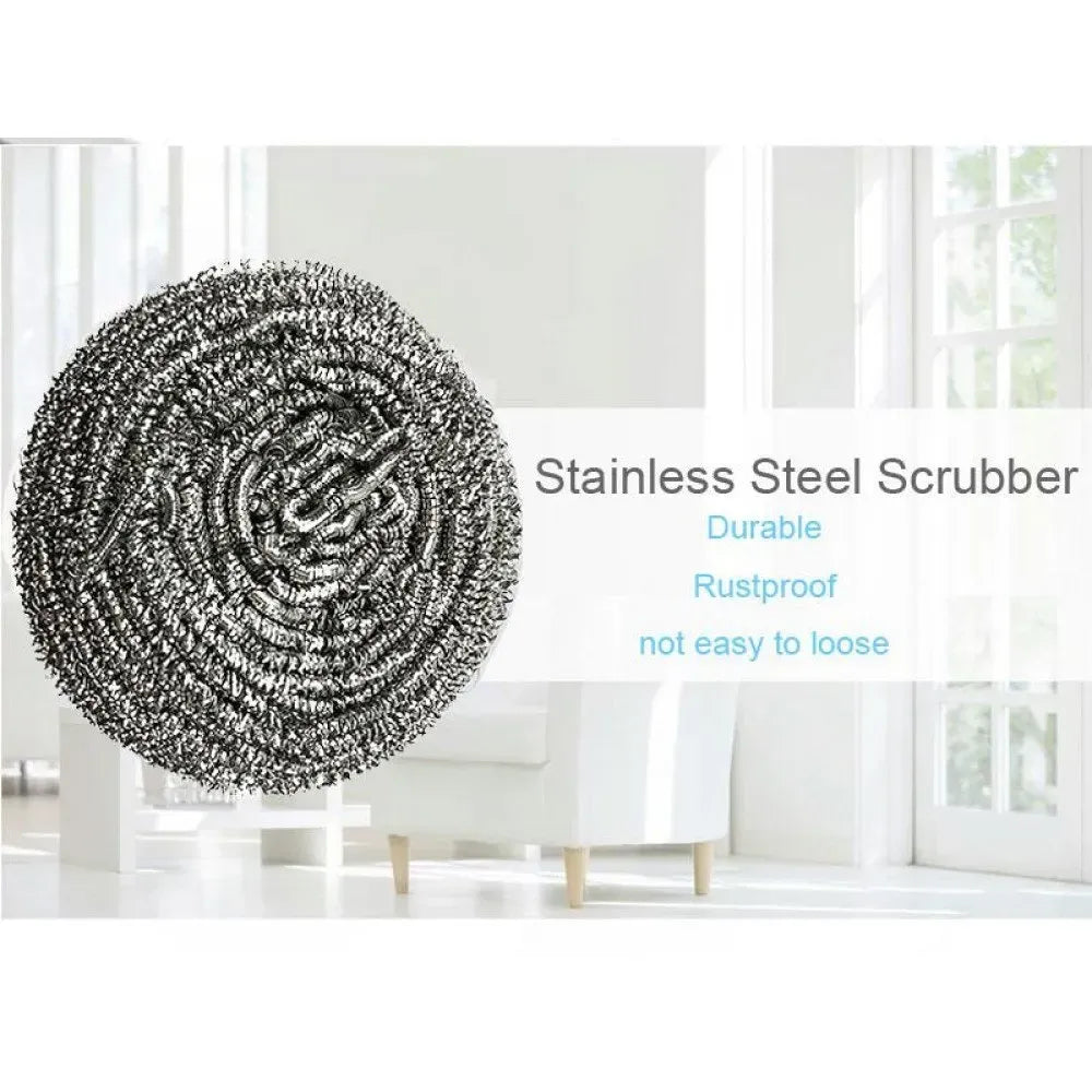 Heavy-duty steel scrubber - kitchen tool