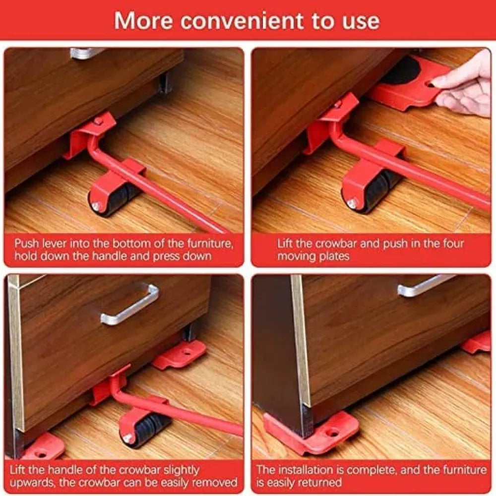 Heavy furniture mover tool set