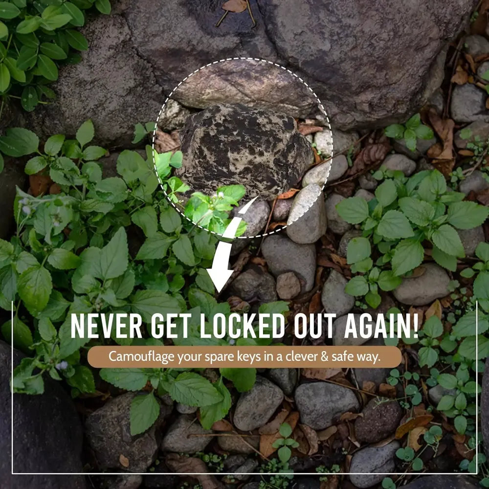 Hidden key storage rock - home improvement