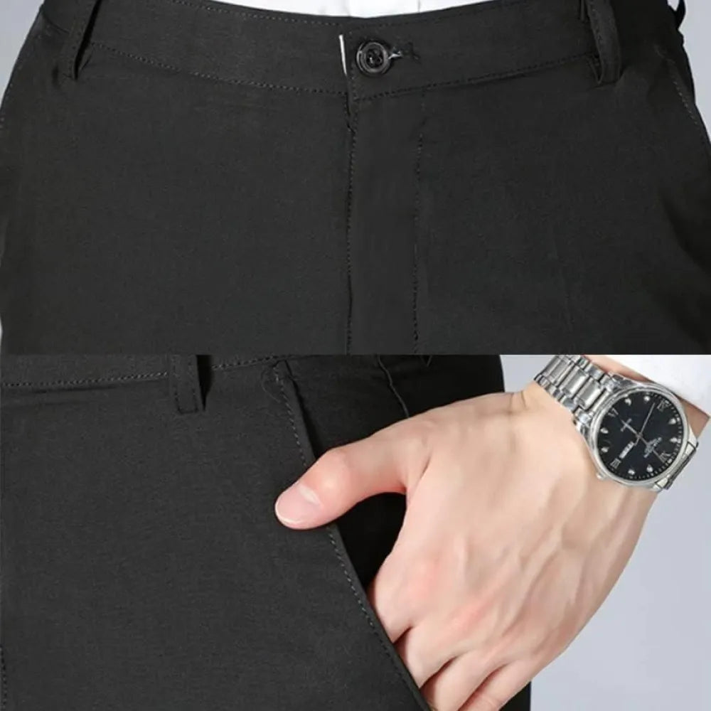 High elasticity men’s classic pants (pack of 3)