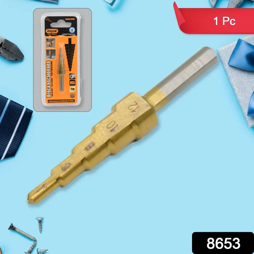 High-speed steel step drill bit - hardware