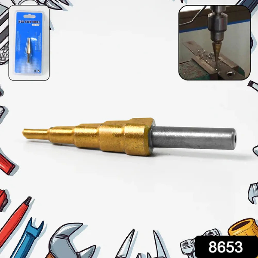 High-speed steel step drill bit - hardware