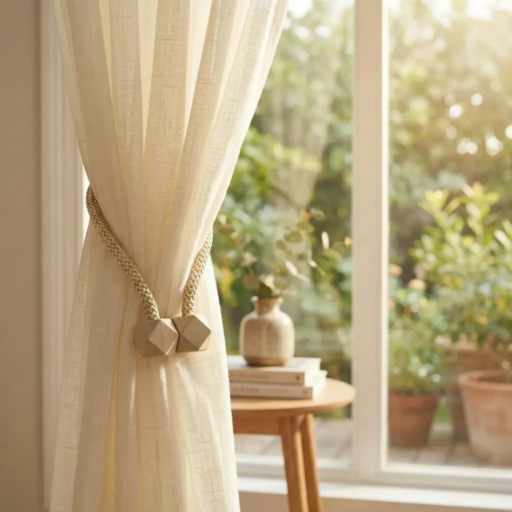 Home curtain tiebacks straps buckle clips - improvement