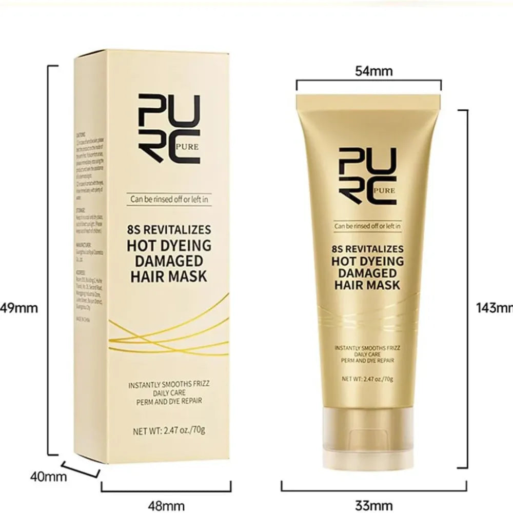 Hot dyeing hair repair mask