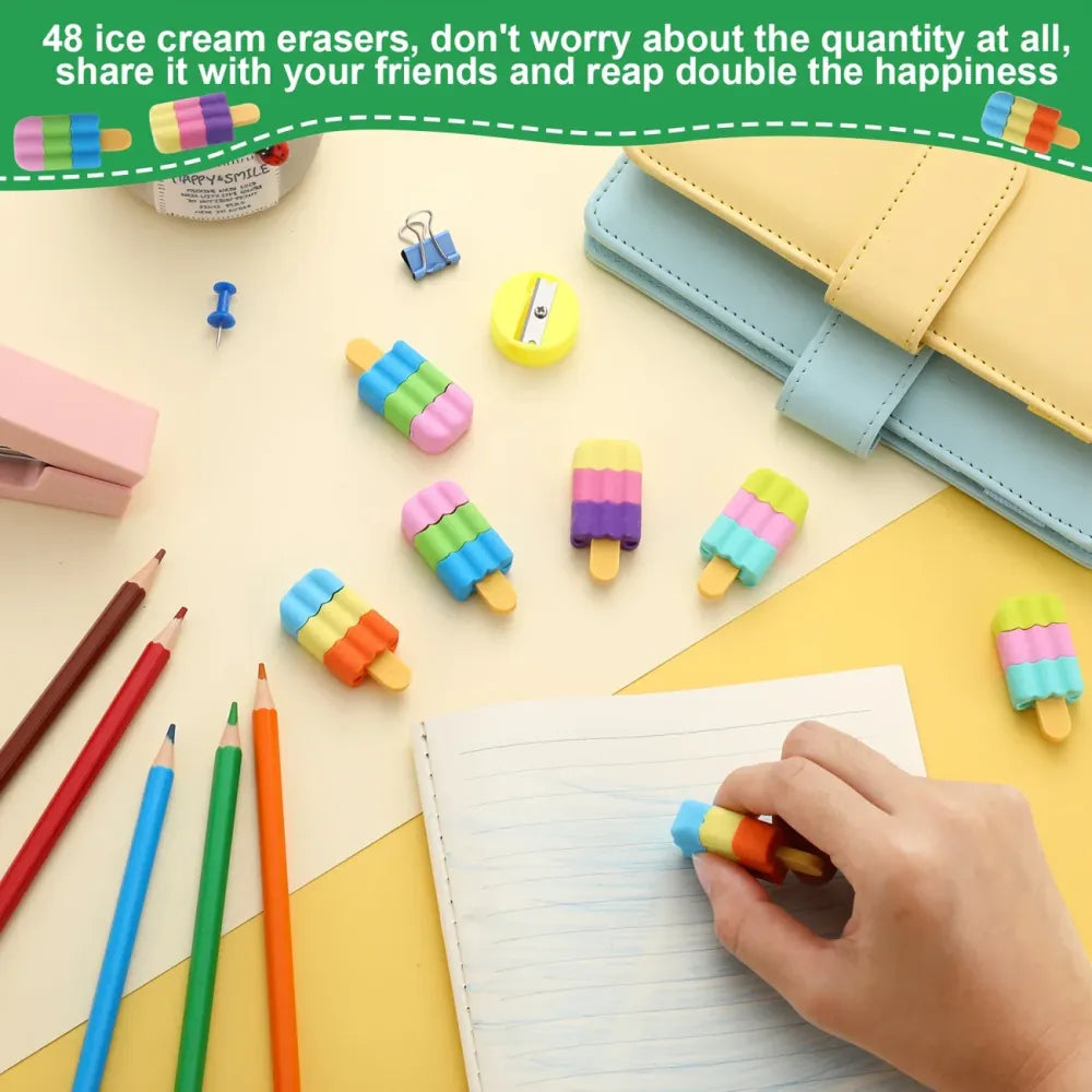 Ice cream eraser set - home improvement