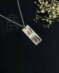 Custom Engraved Eye Necklace