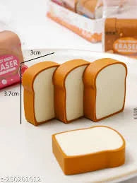 Fun Toast Bread Erasers