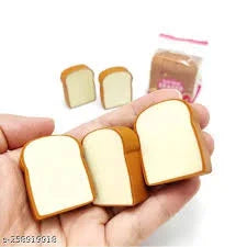 Fun Toast Bread Erasers