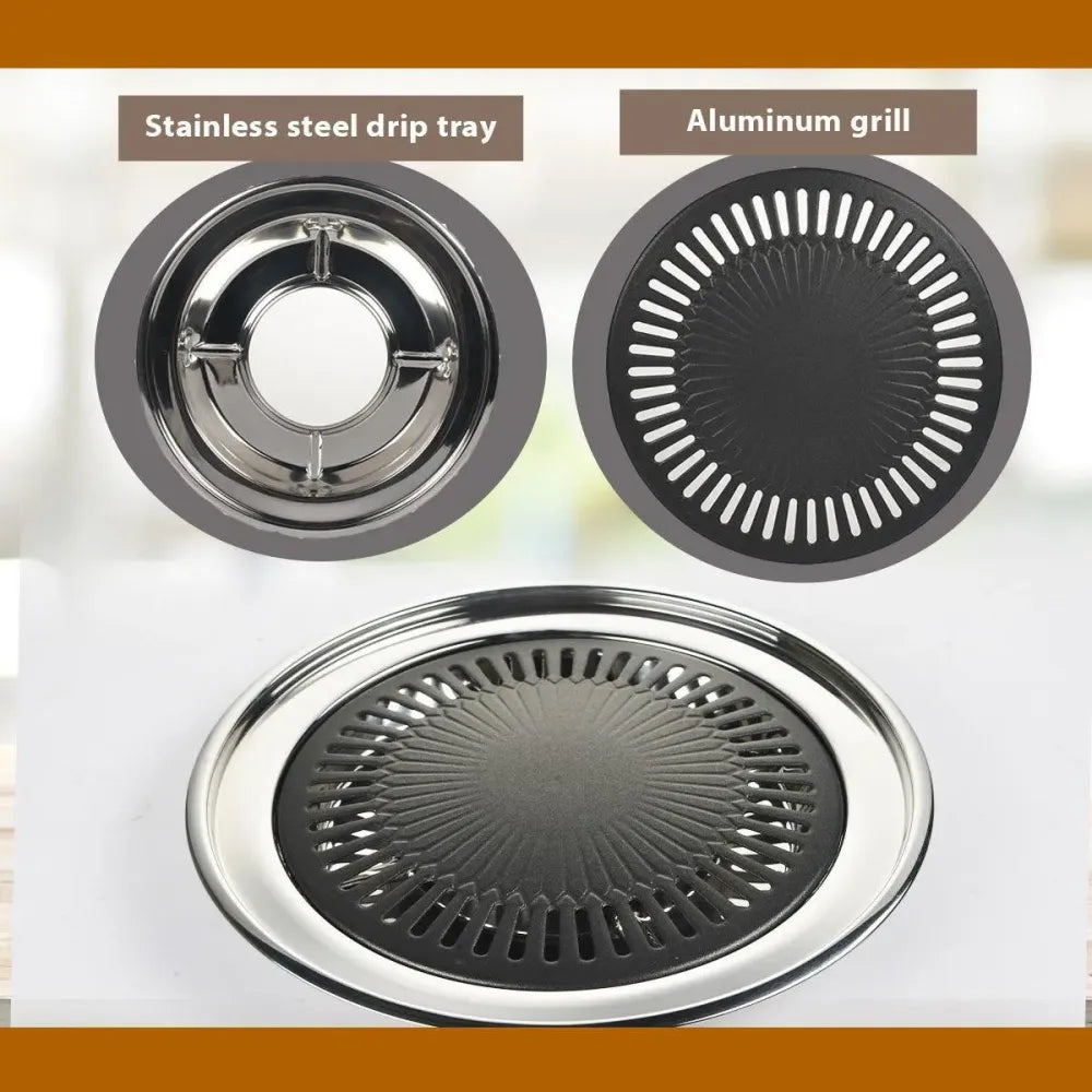 Indoor smokeless bbq grill