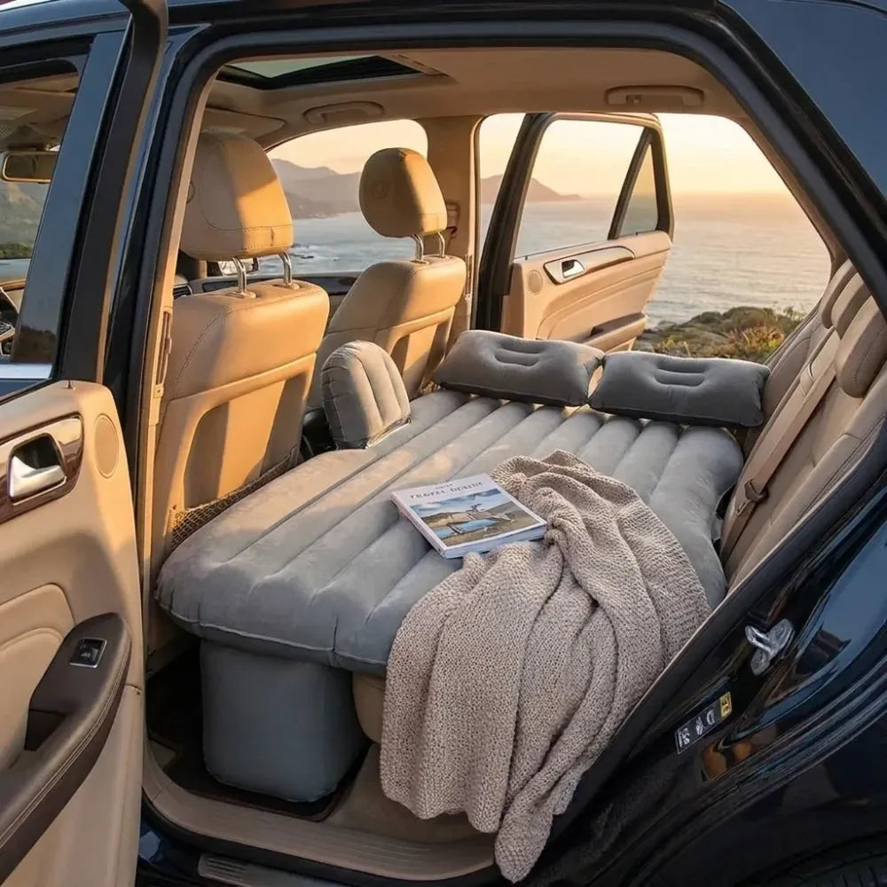 Inflatable car bed mattress